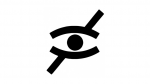 This picture shows the icon of blindness