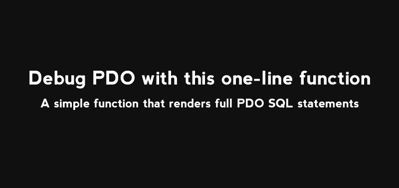 pdo-debug